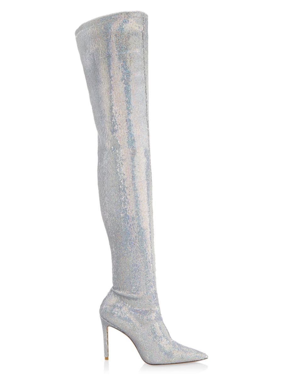 Ultrastrut 110 Sequin Over-The-Knee Boots | Saks Fifth Avenue