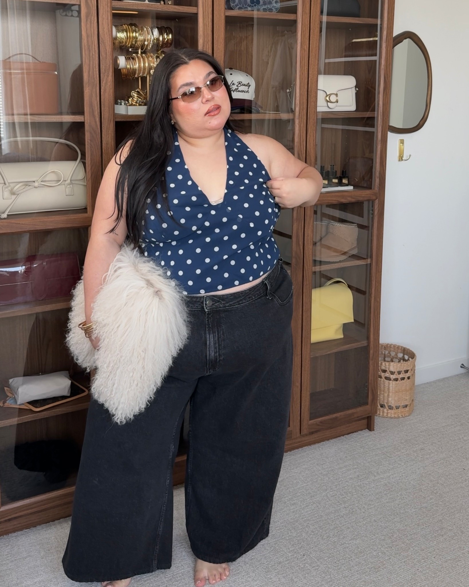 top: 24
jeans: 26 and tailored 

#LTKootd #LTKSaleAlert #LTKPlusSize