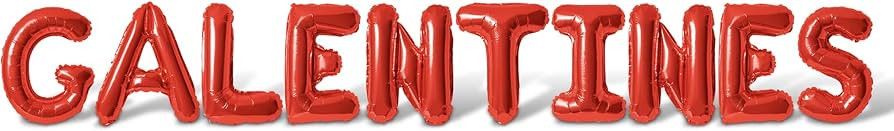 Letter Balloons - GALENTINES 16" Inch Alphabet Letters Foil Mylar Balloon Valentines Day Banner (... | Amazon (US)