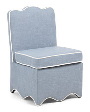 22x33 Scalloped Bottom Skirted Dining Chair | Marshalls