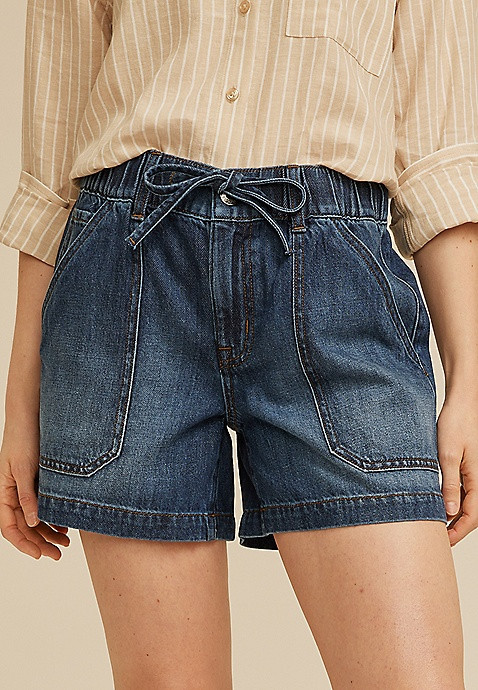 m jeans by maurices™ High Rise Dark Soft 5in Short | Maurices