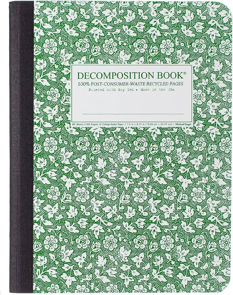 Decomposition Parsley College Ruled Composition Notebook - 9.75 x 7.5 Journal with 160 Lined Page... | Amazon (US)