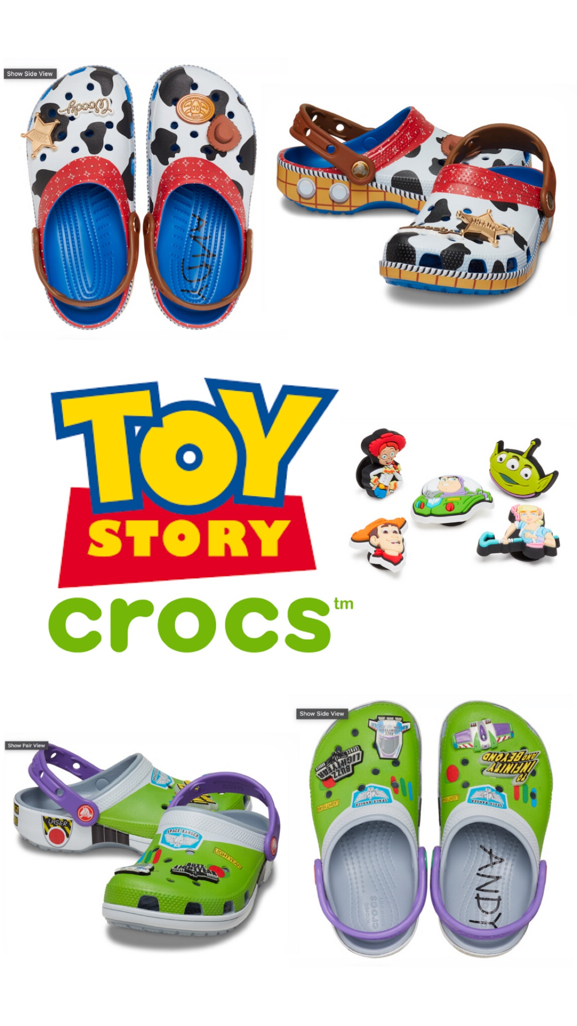 These new Toy Story crocs dropped and are amazing! Toddler through adult sizes available as well as matching jibbitz!

#LTKshoecrush
