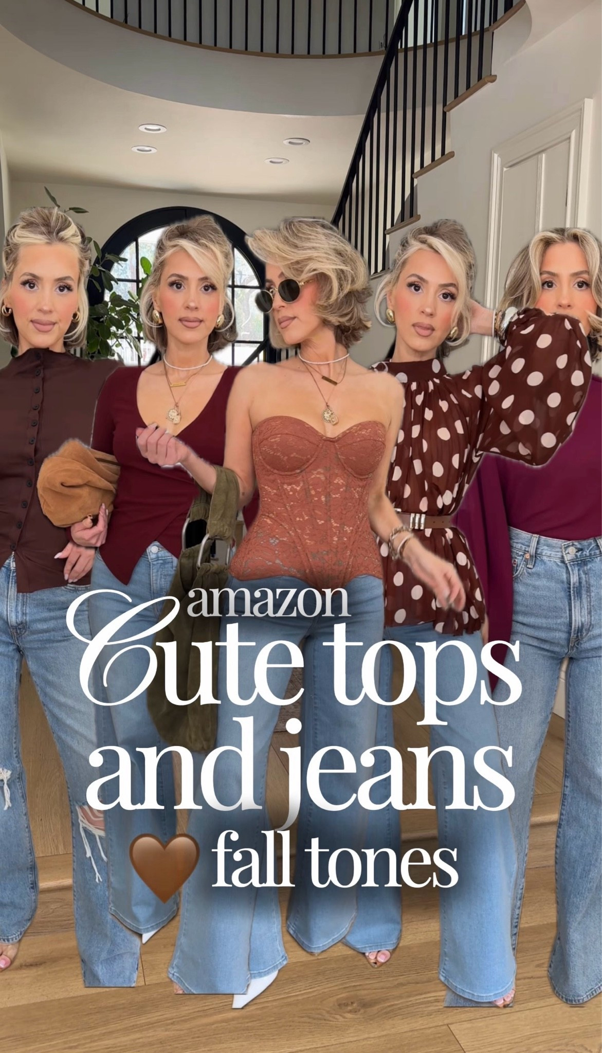 Cute tops & Jeans | Brown edition 🤎 (mostly) 😝

Size 26 in light wash 318 Levi’s amazing stretch! 
Size 28 in 94 baggy Levi’s
XS or SM in all tops 

I linked soooo many other GORGEOUS brown tops from Amazon 💋

Girls, if you’re ready to start adding fall fashion into your wardrobe without going full sweater weather yet, these looks are SO good. 🤎 Think brown fall tones, chocolate brown tops, cute going-out tops, everyday tops, flattering jeans, stretchy denim, comfortable jeans, high-waisted jeans, casual chic outfits, elevated basics, transitional fall outfits, early fall fashion, neutral outfits, everyday outfit ideas, date night outfits, girls’ night outfits and easy jeans-and-a-cute-top outfits you can wear now and straight into fall. And can we talk about jeans that actually have amazing stretch while still giving you that flattering denim look?! 🙌🏽

#LTKootd #LTKU #LTKgrwm