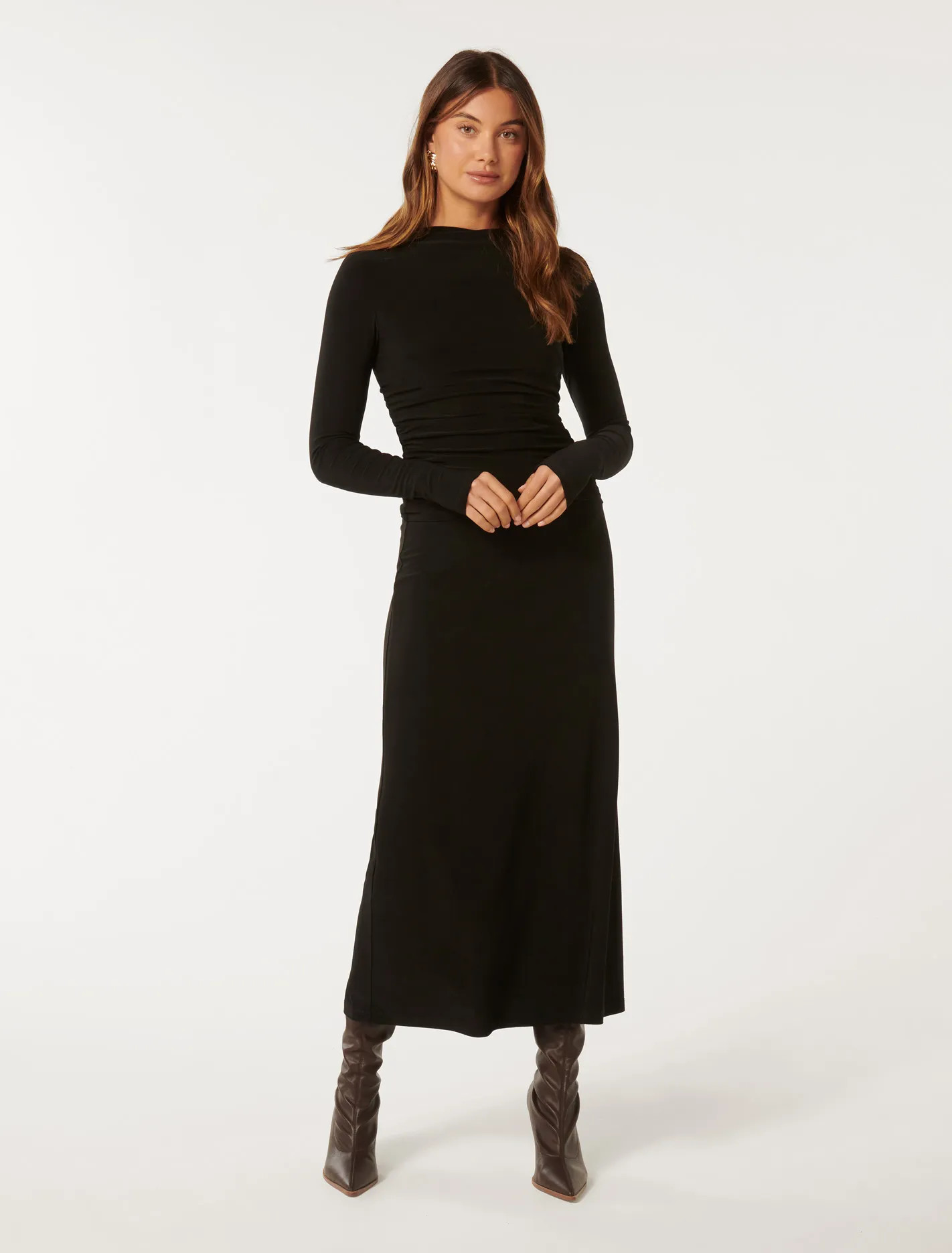 Kiera Long-Sleeve Midi Dress | Ever New (CA)