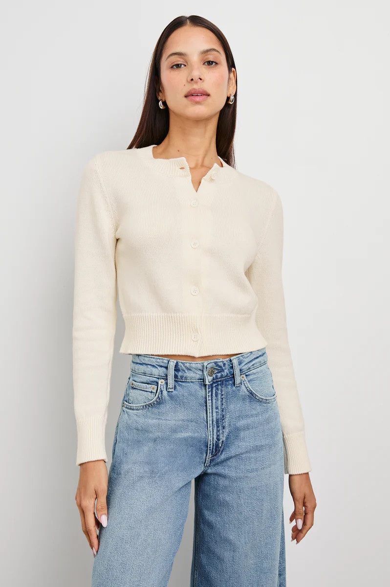 NORAH CARDIGAN - IVORY | Rails
