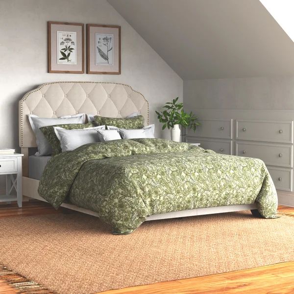 Elora Tufted Upholstered Low Profile Standard Bed | Wayfair North America