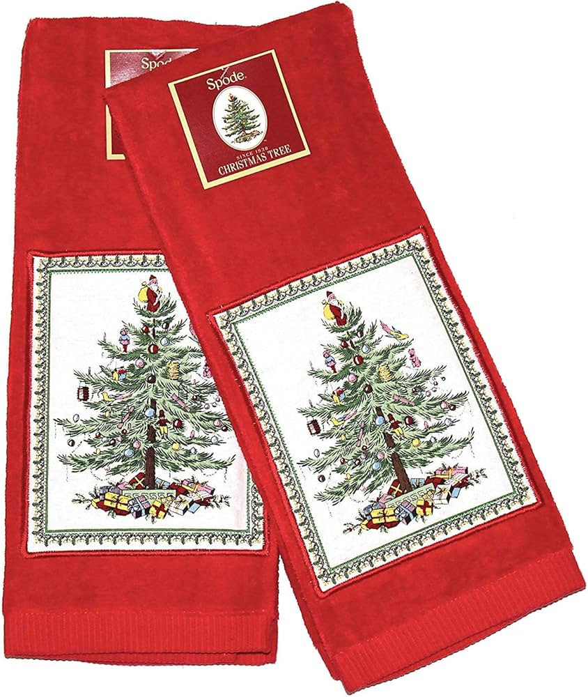 Kitchen Towel - Set of 2 (Red Tree) | Amazon (US)