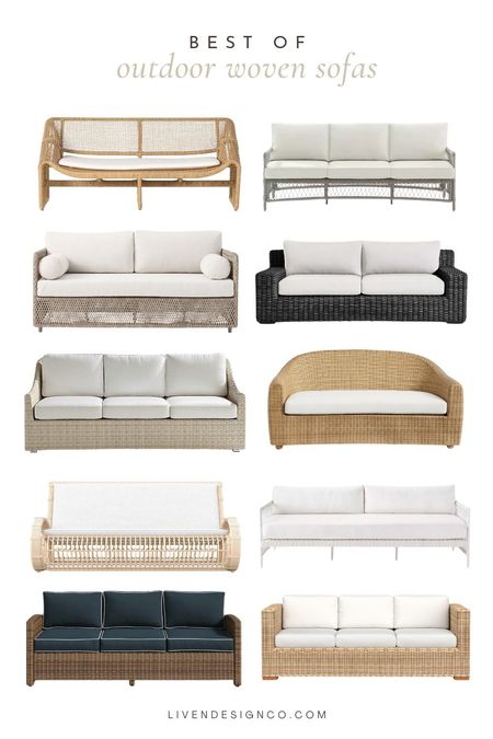 Outdoor wicker sofa. Outdoor loveseat. Patio furniture. Modern wicker sofa. 

#LTKSeasonal #LTKhome #LTKsalealert