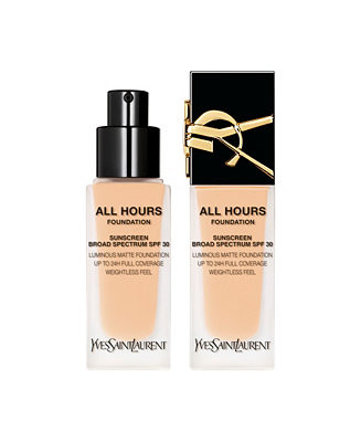 Yves Saint Laurent All Hours Luminous Matte Foundation SPF 30 - Macy's | Macy's