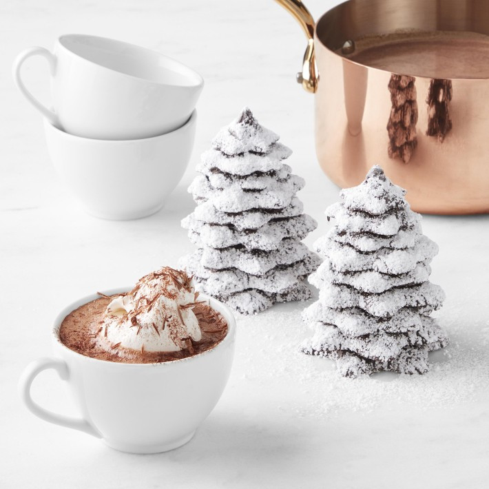 Dark Chocolate Holiday French Style Sipping Tree, Set of 2 | Williams-Sonoma