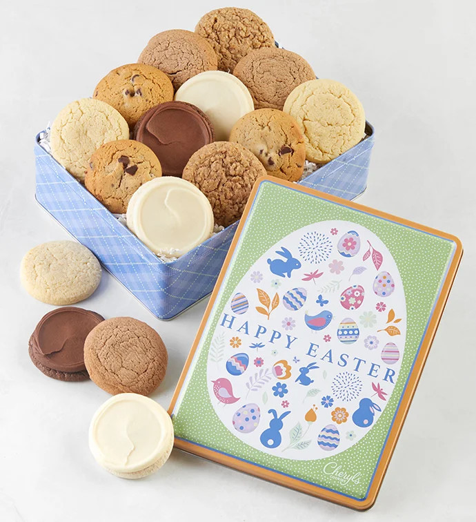 Happy Easter Tin - Sugar Free by Cheryl's Cookies | Cheryl's