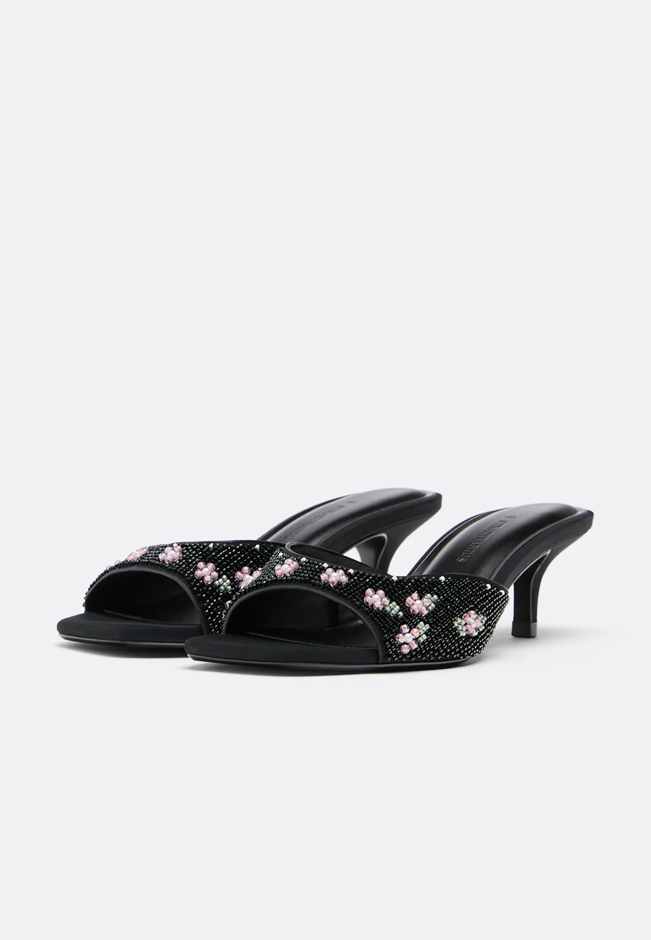 Heeled mule sandals with bead detail - Women's fashion | Stradivarius United Kingdom | Stradivarius (UK)