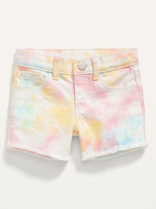 Tie-Dye Frayed-Hem Shorts for Toddler Girls | Old Navy (US)