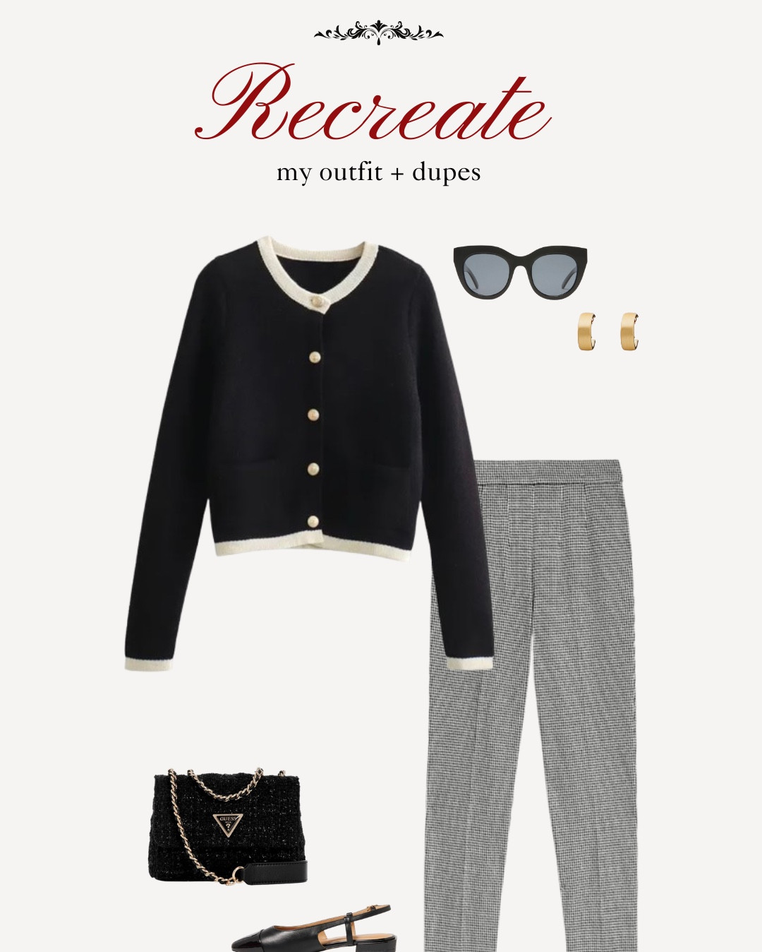 recreate my outfit 🤍✨