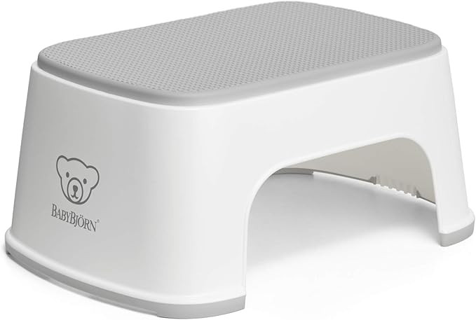 BabyBjörn Step Stool, White/Gray | Amazon (US)