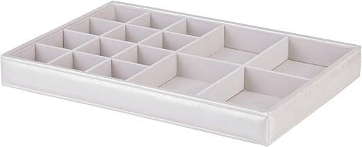 Richards Homewares 53213 Jewelry Storage Organizer Tray, 16-Compartment, Champagne | Amazon (US)