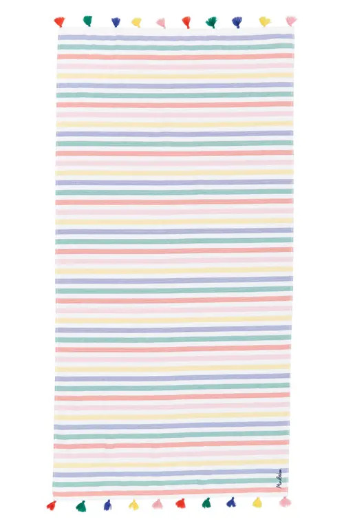 Mini Boden Kids' Rainbow Tassel Beach Towel in Multi at Nordstrom, Size One Size Us | Nordstrom