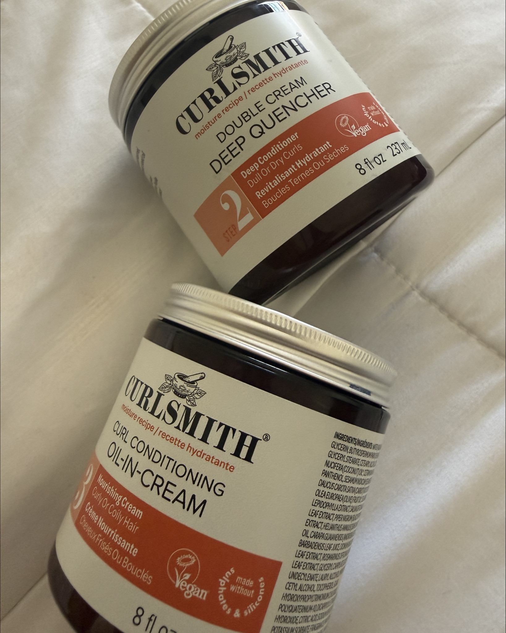 Curls with a moisturized look—held in place, but not stiff like a gel.

#LTKBeauty #LTKmomlife