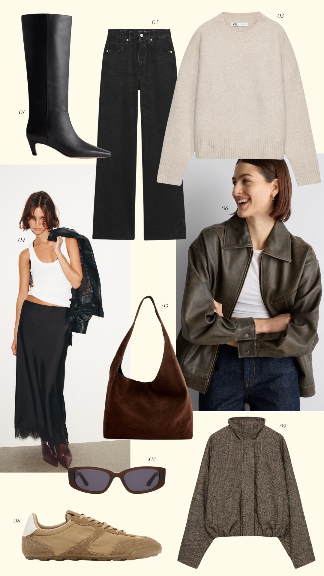 Quince Jackets // Quince Accessories // Zara Denim // Fall Fashion // Leather Boots // Fall Outfits

#LTKStyleTip #LTKShoeCrush