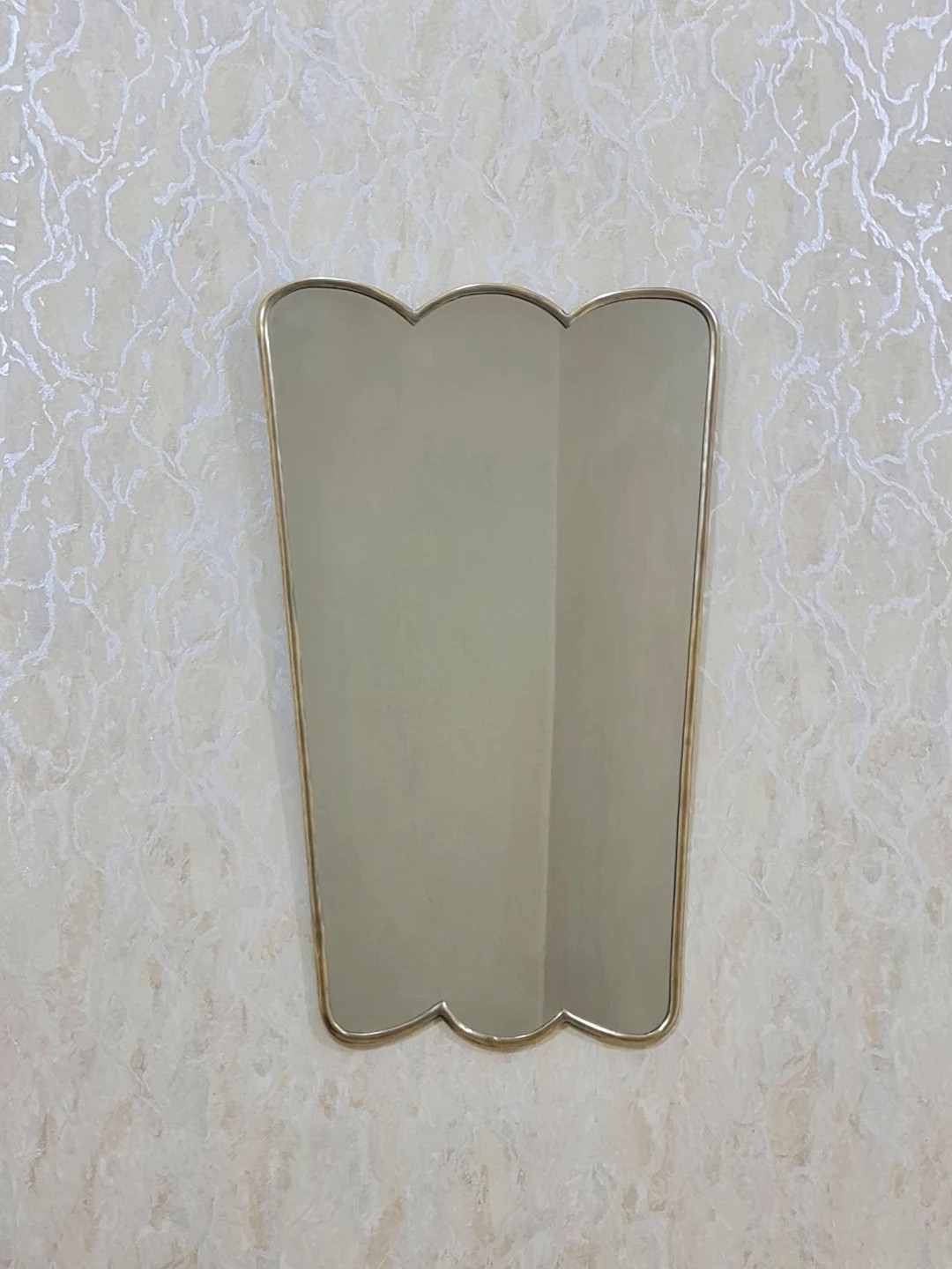 Butterfly Brass Mirror, Wavy Wall Mirror, Irregular Mirror,brass Wall Mirror, Bathroom Mirror, An... | Etsy (US)