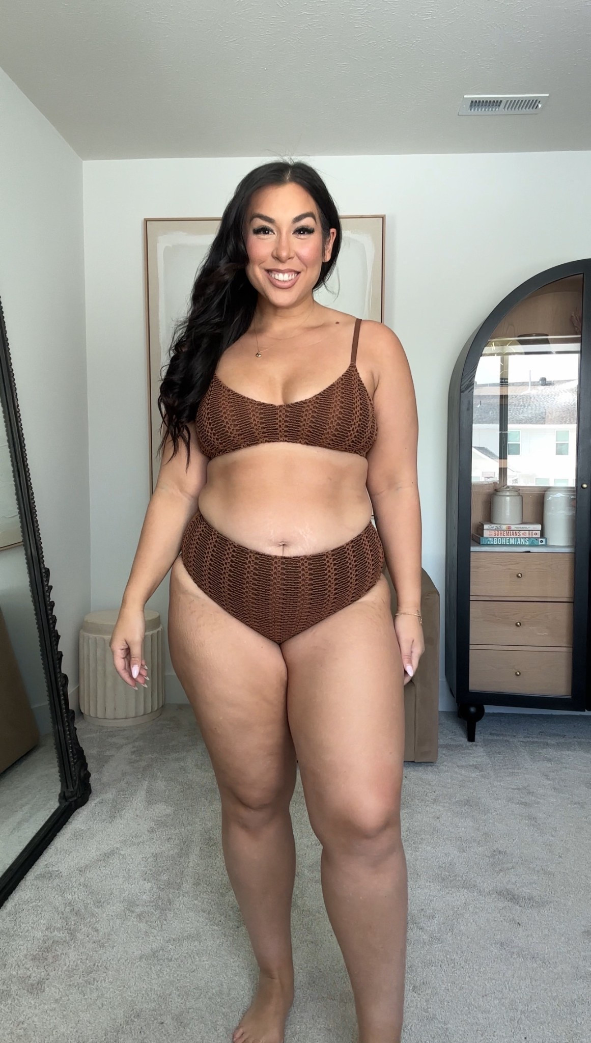 Midsize swimsuit from Aerie, wearing a size large top and bottom!
-
-
-
Full coverage, swimsuit, midsize bikini, brown swimsuit, size 14 swimwear, affordable swimwear 

#LTKMidsize #LTKSwim #LTKTravel
