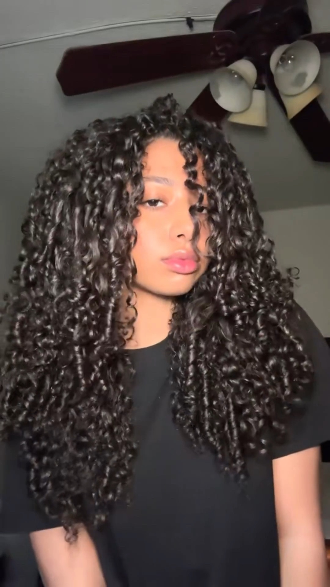 Fenty home curl, Curly hair routine, curl styling