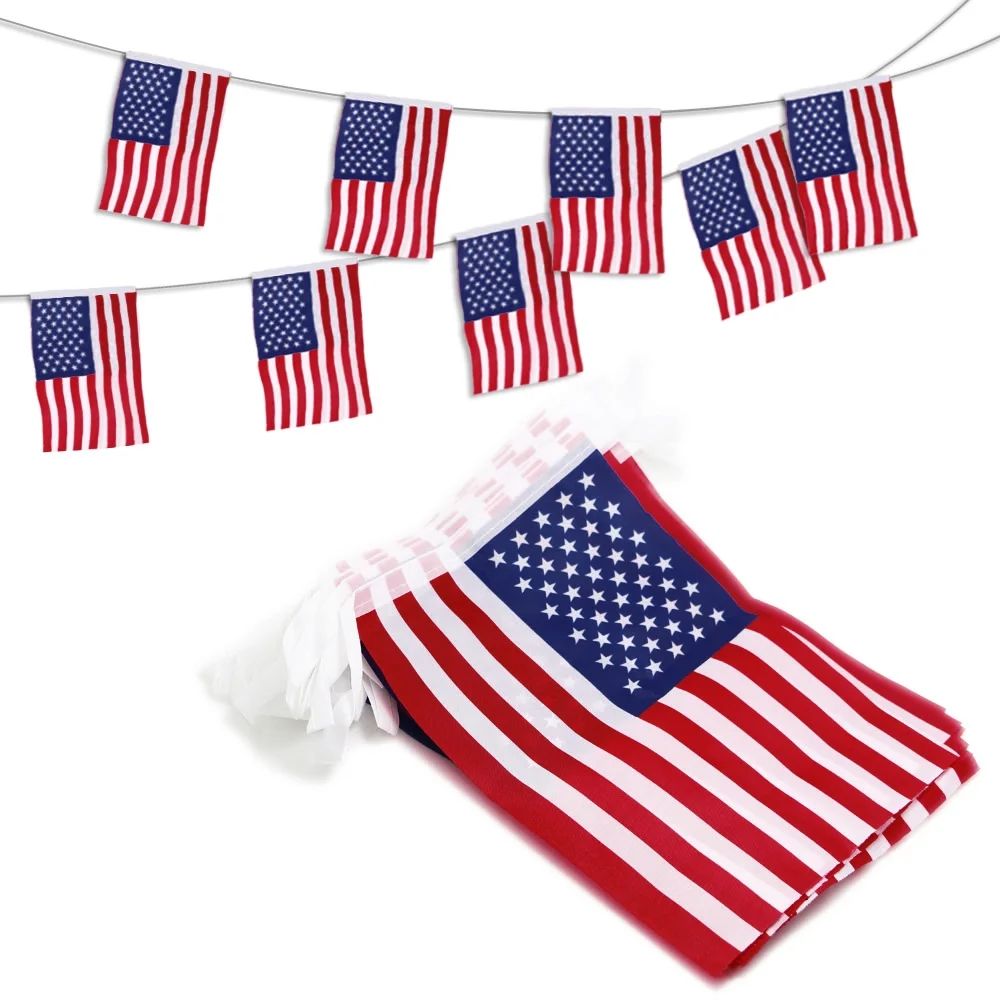 Anley USA American String Pennant Flags, Patriotic Events 4th of July Independence Day Decoration... | Walmart (US)