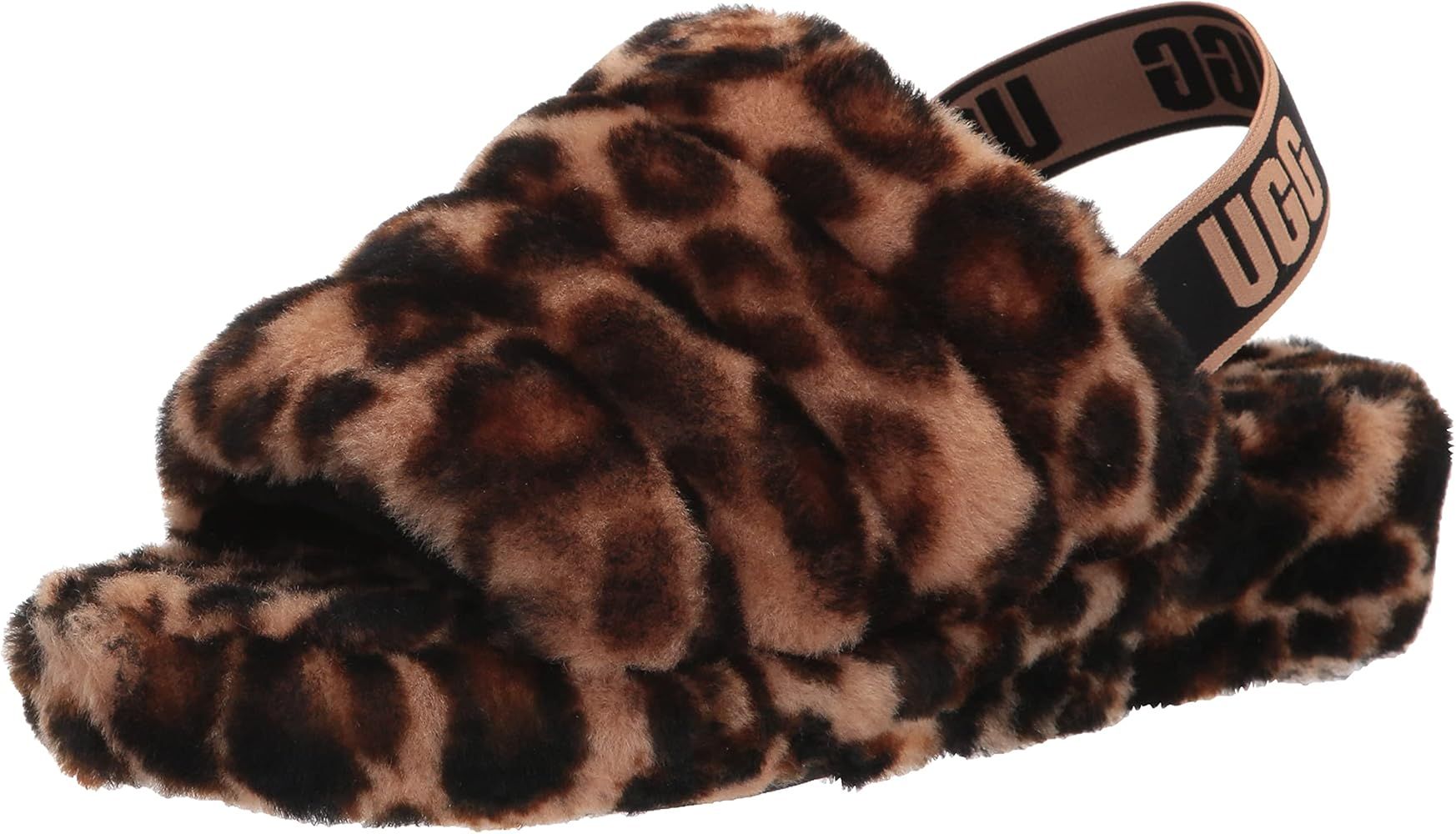 UGG Women's Fluff Yeah Slide Zebra Slipper | Amazon (US)