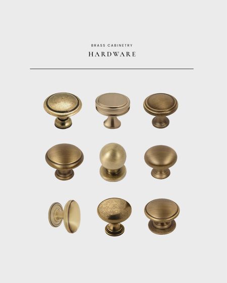 Brass cabinetry hardware picks… 

#LTKhome #LTKFind #LTKunder50