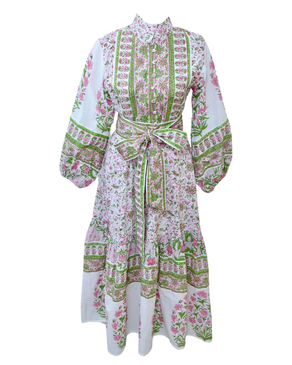 Sue Sartor Flounce™️| Rhubarb / Spearmint Parterre | SUE SARTOR