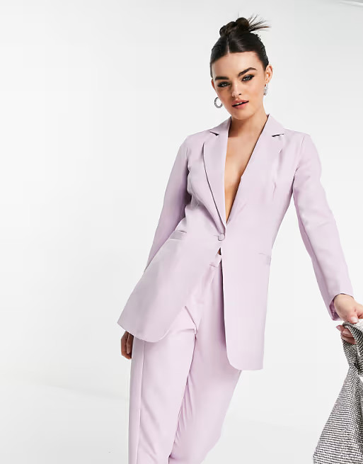 Unique 21 blazer in lilac - part of a set | ASOS (Global)