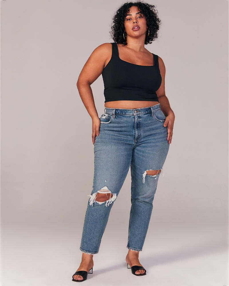 High Rise Mom Jeans | Abercrombie & Fitch US & UK