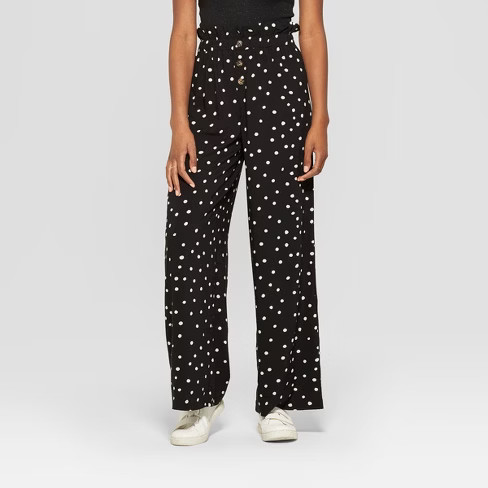 Women's Button Front Wide Leg Pants - Xhilaration™ | Target