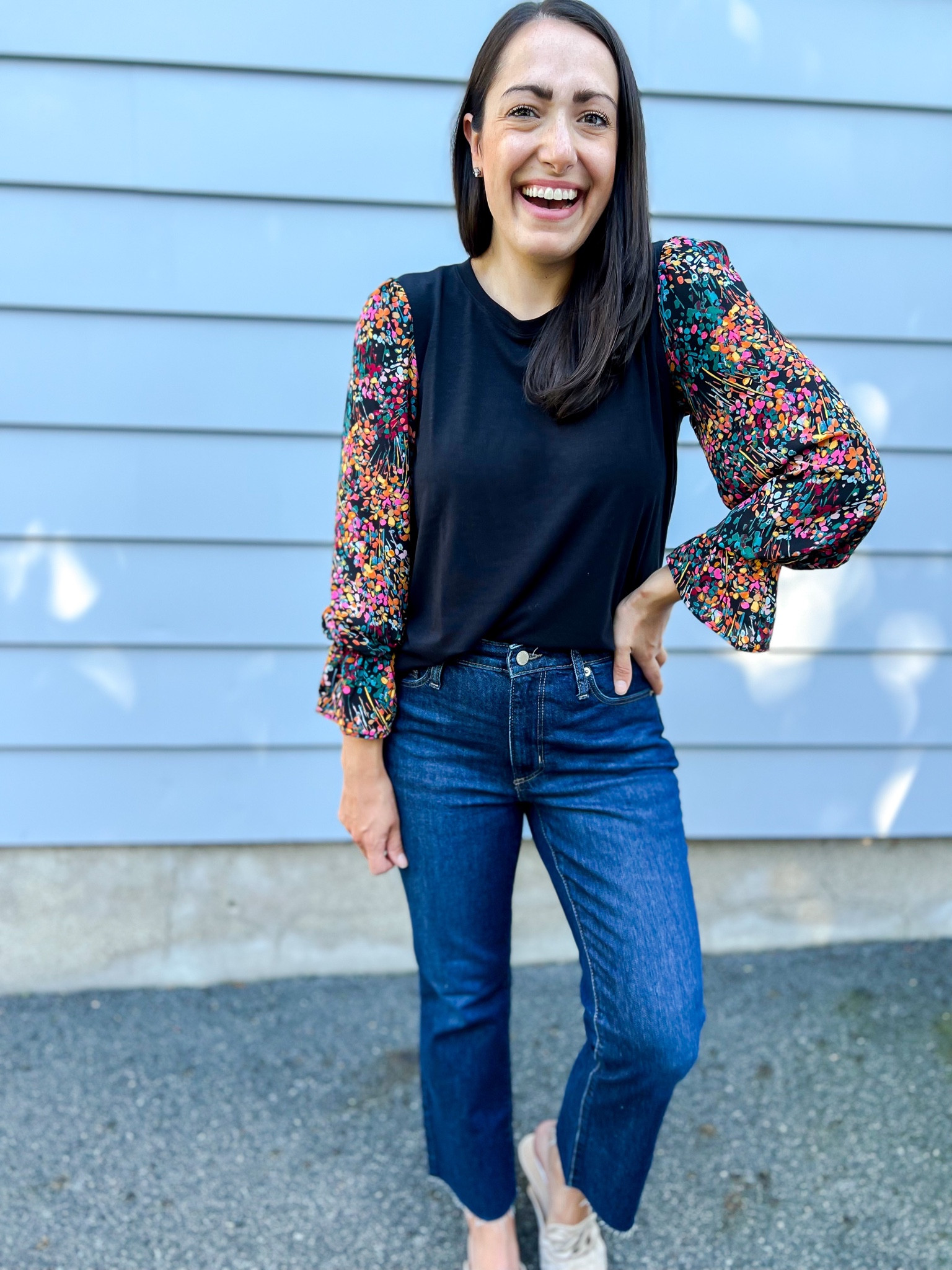 Walmart tops
Top: small
Jeans: size 4
Mules: sized up half 

#LTKworkwear #LTKSeasonal #LTKstyletip