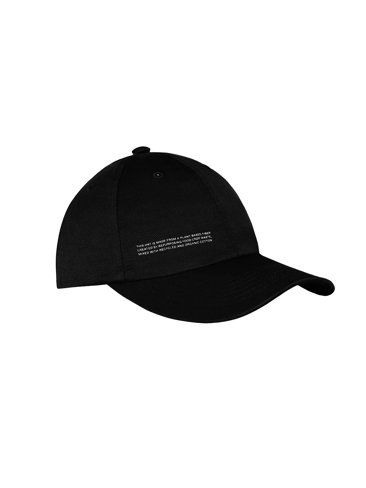 Oilseed Hemp Twill Baseball Cap—black | The Pangaia (EU, UK, AUS)