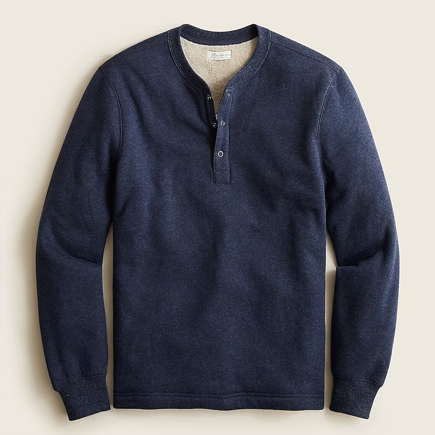 Sherpa-backed henley | J.Crew US