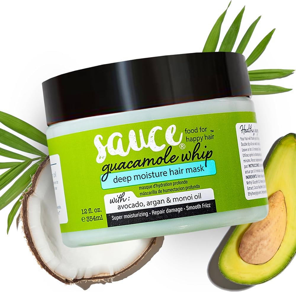 SAUCE Deep Conditioning Hair Mask, Guacamole Whip, 12 Fl Oz | Amazon (US)