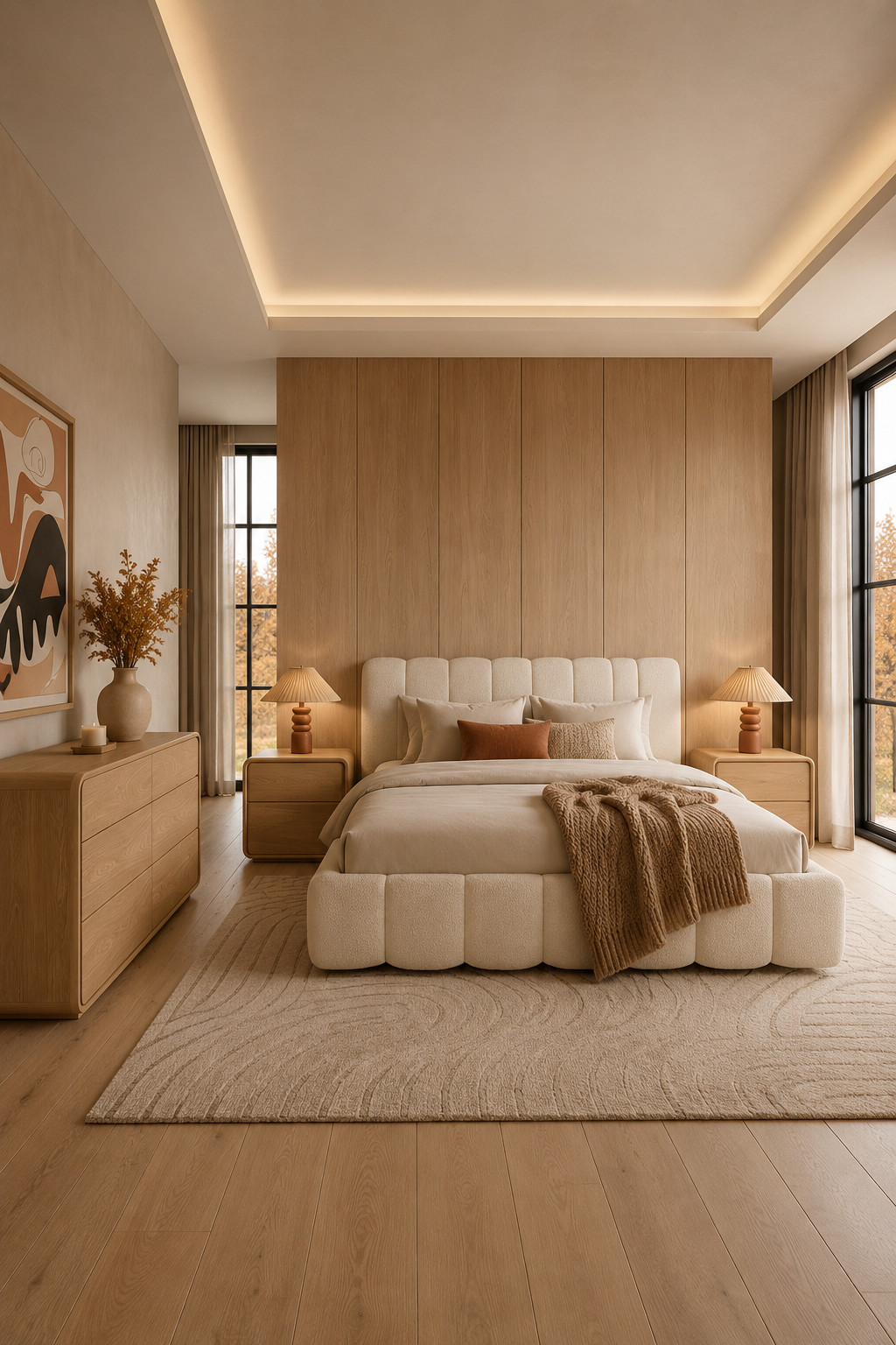 This Wayfair bedroom set is such a dreamy pick for a soft, cozy fall refresh 🍂 The creamy upholstered bed paired with the natural wood nightstands and dresser gives the whole room a warm, elevated look without feeling too heavy. I love it styled with neutral bedding, a chunky camel throw, soft rust accents, and just a touch of fall foliage for that minimal seasonal feel. It’s such an easy way to make the bedroom feel cozy, modern, and ready for fall—especially while the Wayfair Labor Day deals are still going.

#WayfairFinds #WayfairSale #LaborDayDeals #LaborDaySale #FallBedroom #FallBedroomRefresh #BedroomInspo #CozyBedroom #NeutralBedroom #BedroomSet #BedroomFurniture #FallHomeDecor #MinimalFallDecor #WarmNeutralHome #ModernBedroom #CozyHome #AutumnDecor #HomeRefresh #WayfairDeals #LTKHome 

 #LTKSeasonal #LTKHome #LTKSaleAlert