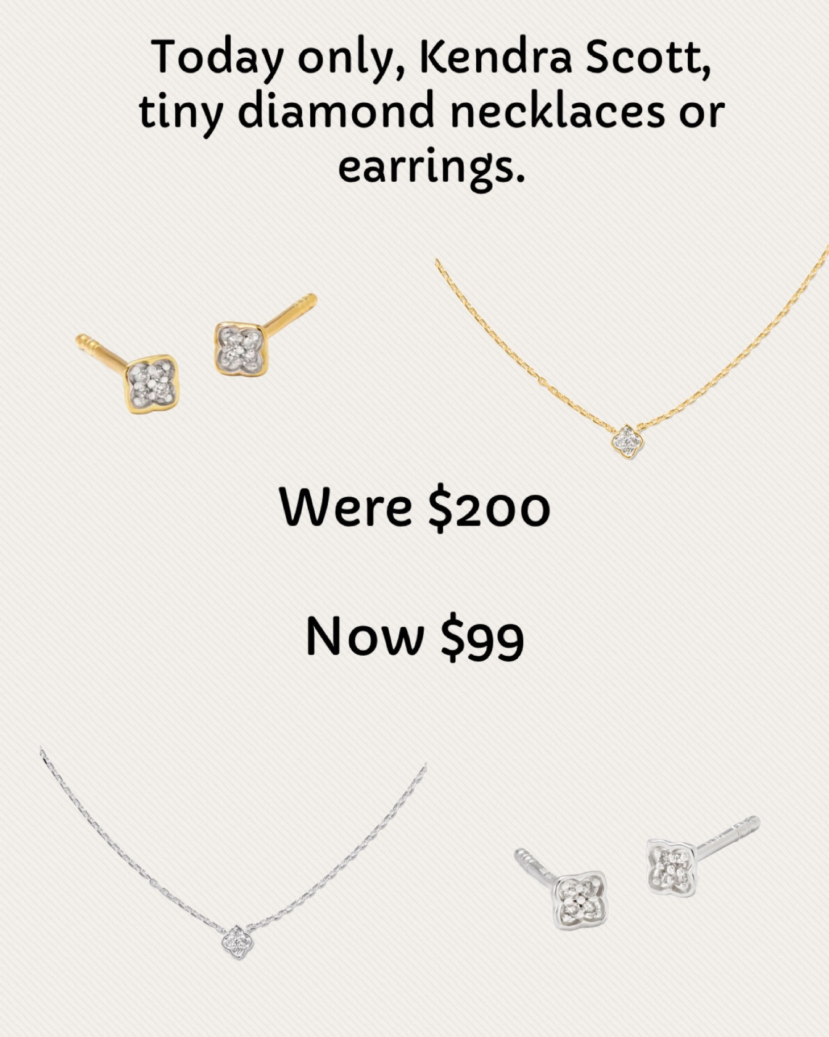 Today only 
Kendra Scott
Tiny Dira Diamond pendants or earrings are $99
Gifts for her
Wedding gifts


#LTKwedding #LTKfindsunder100 #LTKGiftGuide