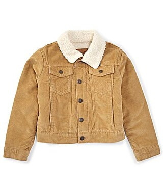 WranglerÂ® Big Boys 8-20 Long Sleeve Sherpa-Lined Corduroy Jacket - S | Dillard's