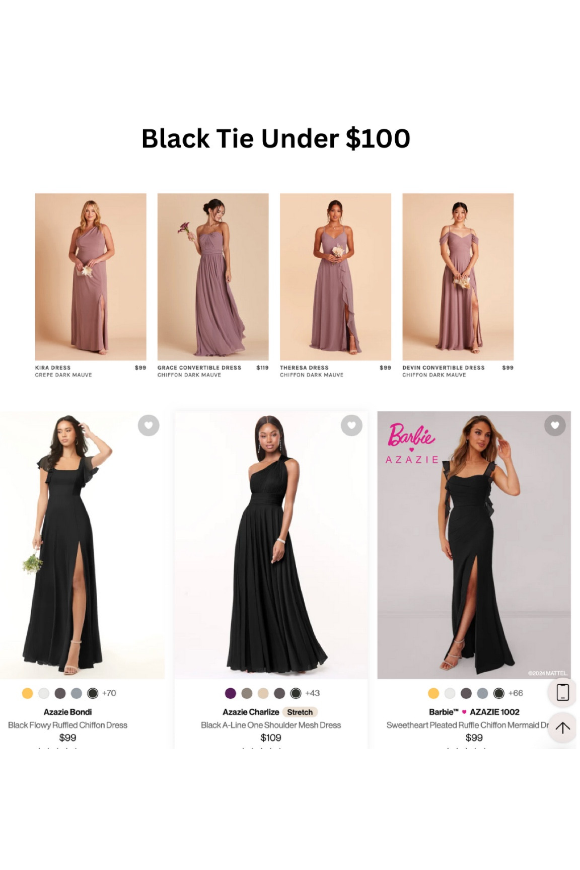 Black tie on a budget? Birdy Grey has gorgeous picks under $100 that look way more luxe than their price tag! 🙌 #blacktiewedding #blacktieweddingguestdress #weddingdresscode #weddingguestdresses #weddingguestdressinspiration #blacktieweddings #weddingguestoutfit

#LTKWedding