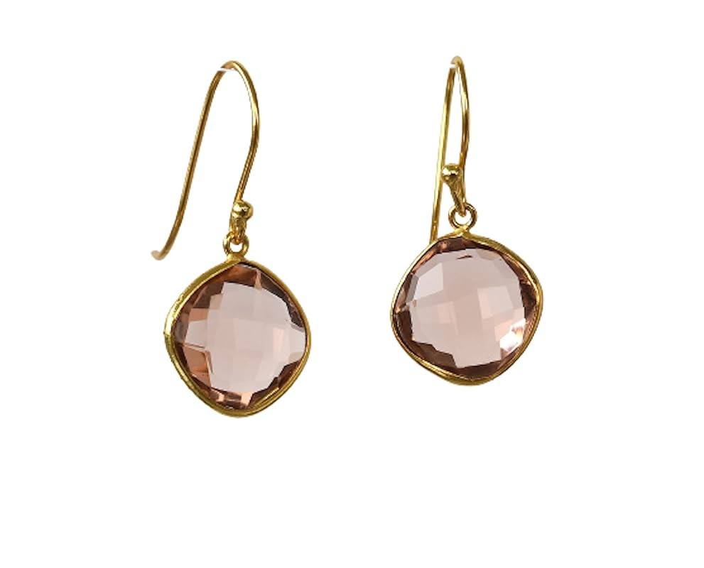 Veracity Jewelry Morganite Earrings - Best Selling Jewelry - Dangle Earrings - yellow peach stone... | Amazon (CA)