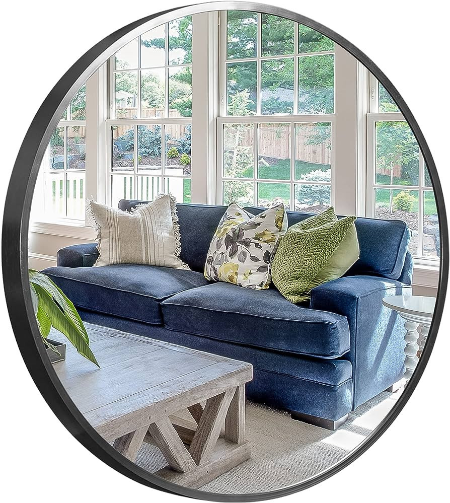 NeuType Round Mirror 32 Inch Aluminum Alloy Frame Amazon Finds Amazon Deals Amazon Sales | Amazon (US)