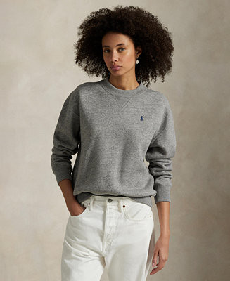 Women's Fleece Crewneck Sweatshirt | Macy's