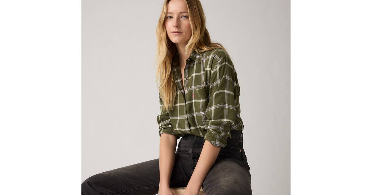 Lucas Flannel Shirt - Green | Levi's® US | Levi's US
