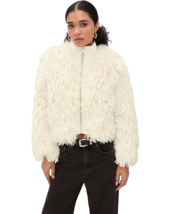 Apparis Women's Lillet Shag Faux Fur Bomber | Amazon (US)