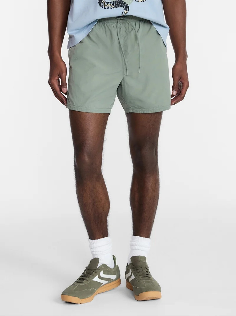 No Boundaries Nylon Track Shorts, 6" Inseam, Men's XS-5XL | Walmart (US)