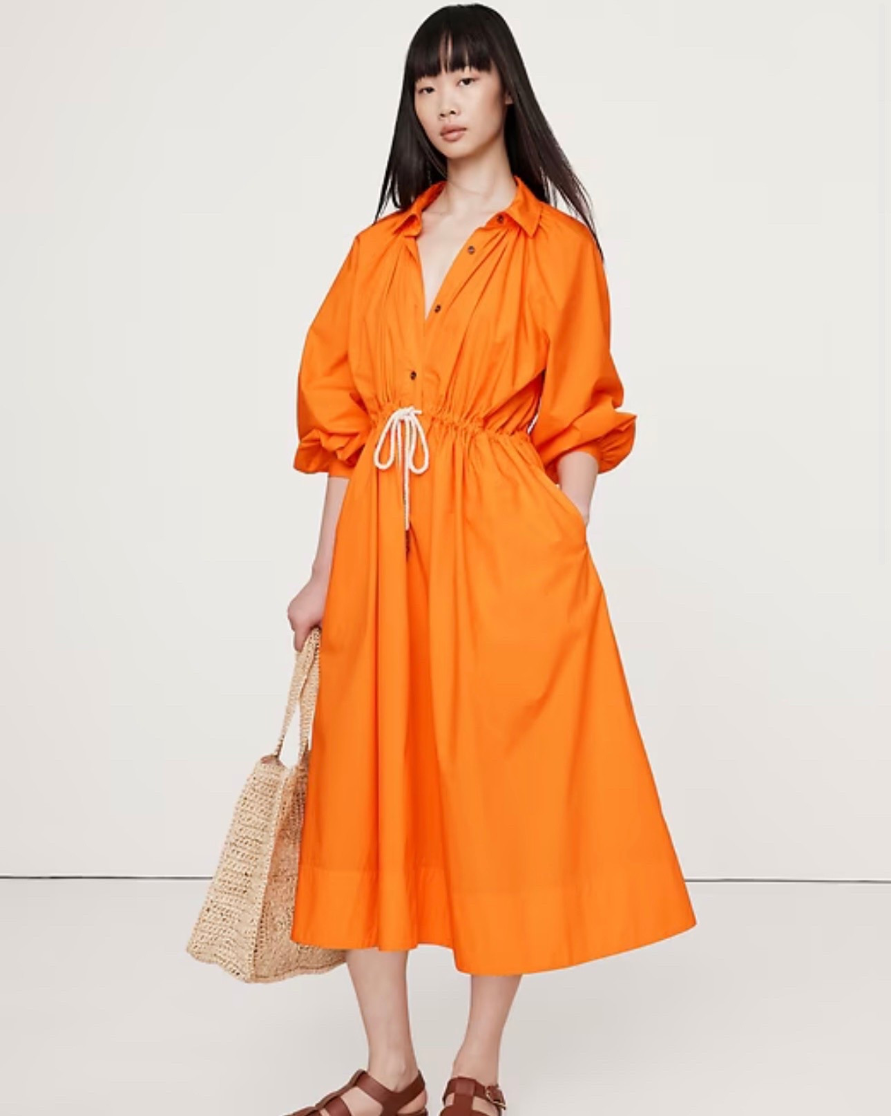 COTTON POPLIN MIDI SHIRTDRESS

#LTKOver40 #LTKStyleTip