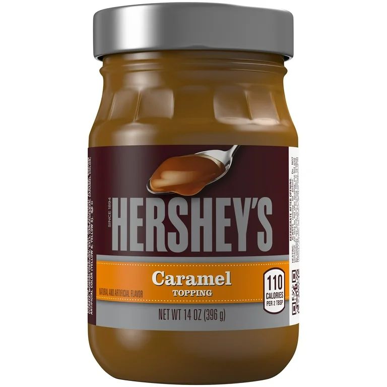 HERSHEY'S Caramel Topping, Dessert, 14 oz, Resealable Jar | Walmart (US)